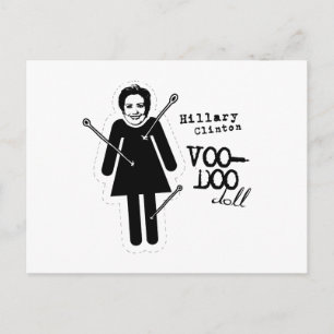 Carte Postale Hillary Clinton VooDoo Doll