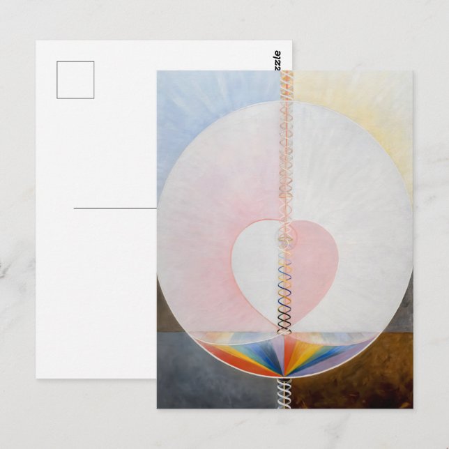 Carte Postale Hilma af Klint - La colombe (Devant / Derrière)