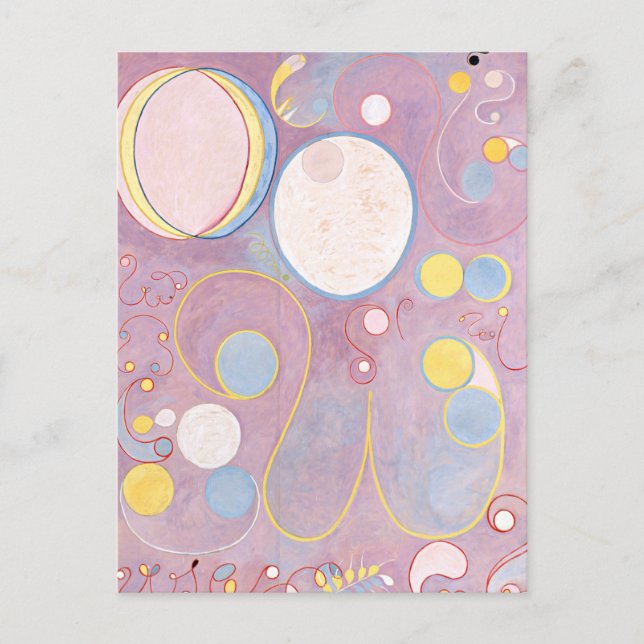 Carte Postale Hilma af Klint - Les dix plus grands n° 8 (Devant)