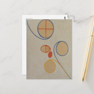 Carte Postale Hilma Af Klint, Seven Point Star No2, Art Abstrait