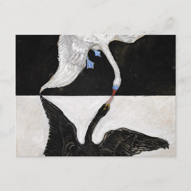 Carte Postale Hilma Af Klint Swan no 1 (Devant)