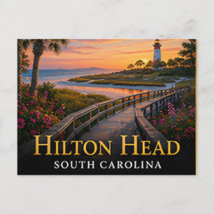 Carte Postale Hilton Head Caroline du Sud Lowcountry Coastal