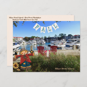 Carte Postale Hilton Head Island Sea Pines Marina Fall Scareck