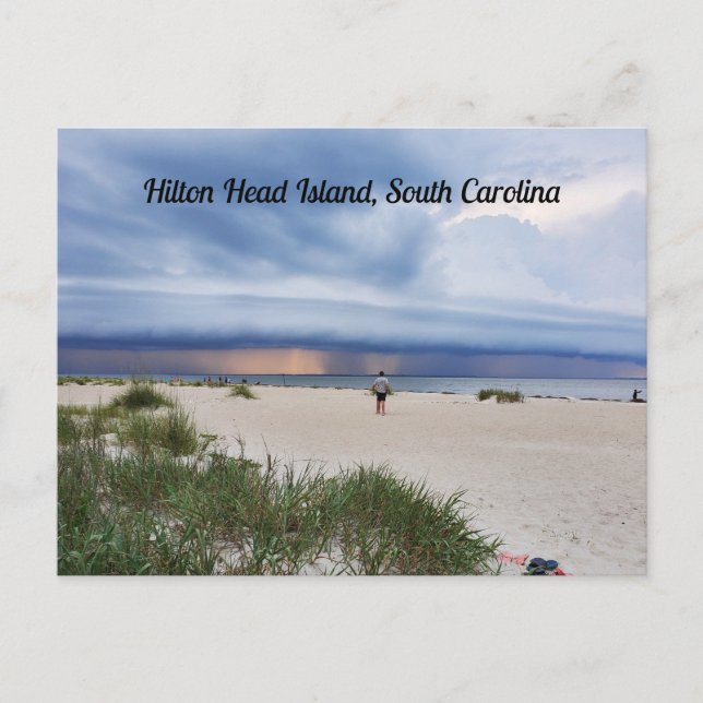 Carte Postale Hilton Head Island South Carolina Beach Storm (Devant)