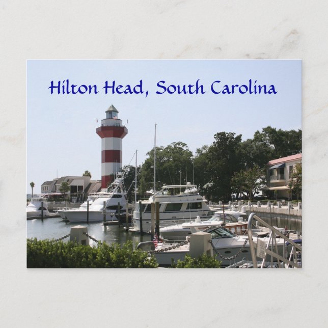 Carte postale Hilton Head, SC Harbour Town Lightho (Devant)