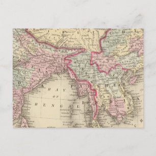 Carte Postale Hindoustan, Inde ultérieure, Chine, Tibet 2