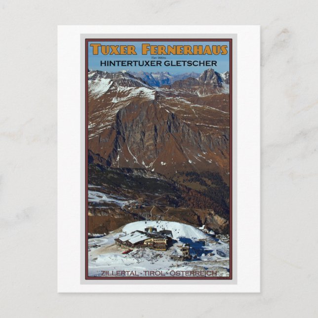 Carte Postale Hintertux - Tuxer Fernerhaus (Devant)