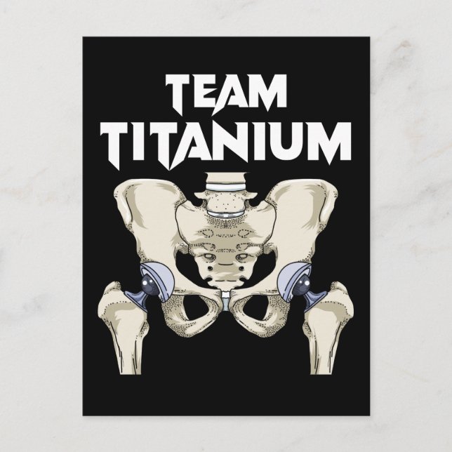 Carte Postale Hip Chirurgie Récupération Cadeaux Hippie Hip Remp (Devant)