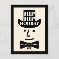 Hip Hip Hourra Trois Acclamations pour Vous Typogr