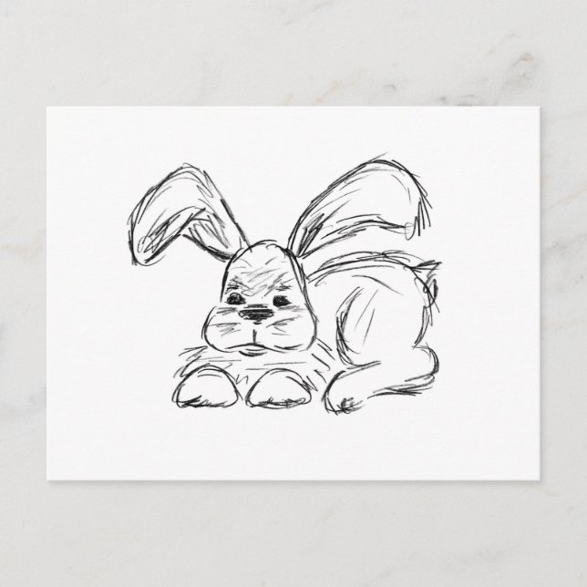 Carte Postale Hip Hop, Un Lapin Bunny (Devant)