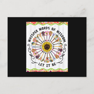 Carte Postale Hippie Guitare