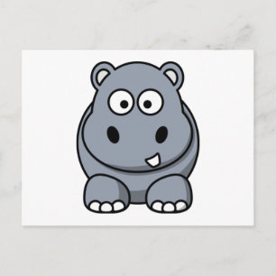 Carte Postale Hippo de dessin