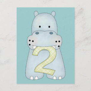 Carte Postale Hippo du 2e anniversaire