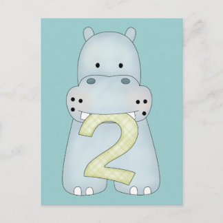 Carte Postale Hippo du 2e anniversaire