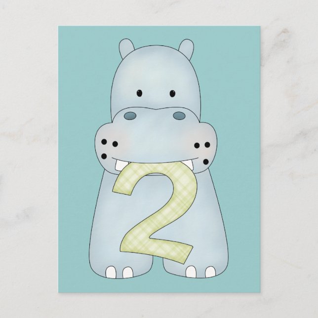 Carte Postale Hippo du 2e anniversaire (Devant)