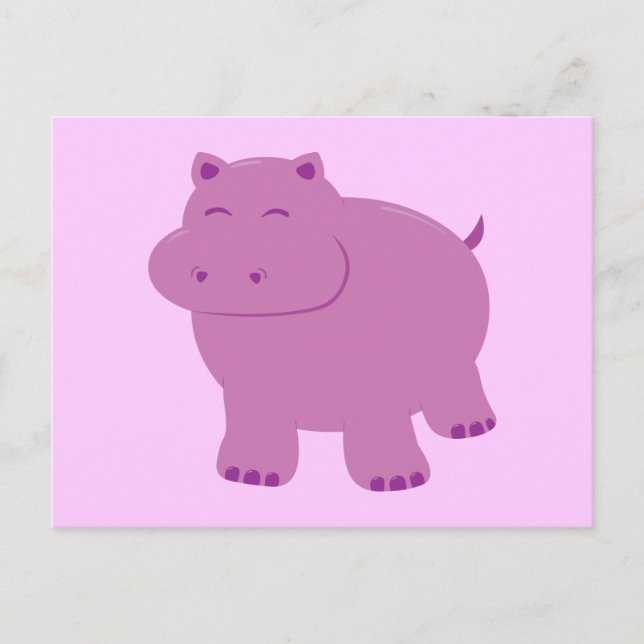 Carte Postale Hippo mignon (Devant)