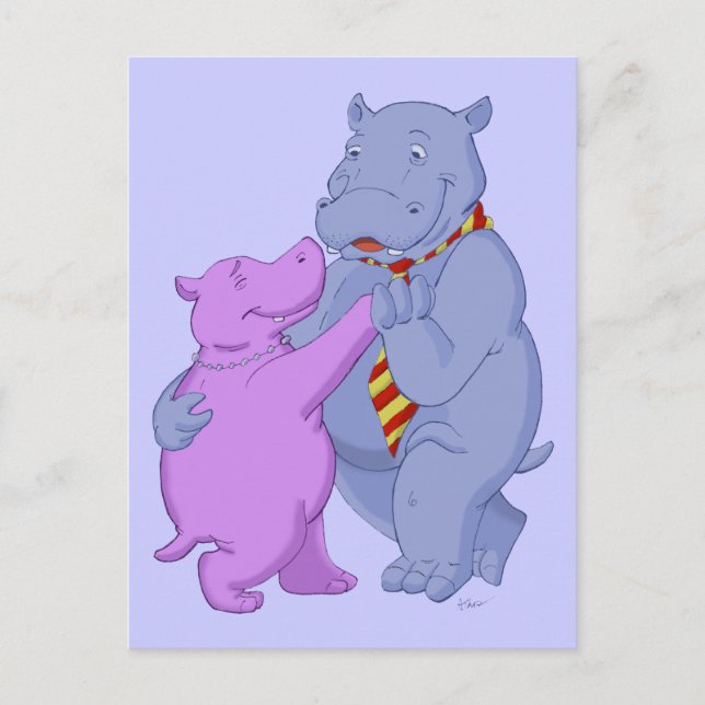 Carte postale Hippo Tango (Devant)