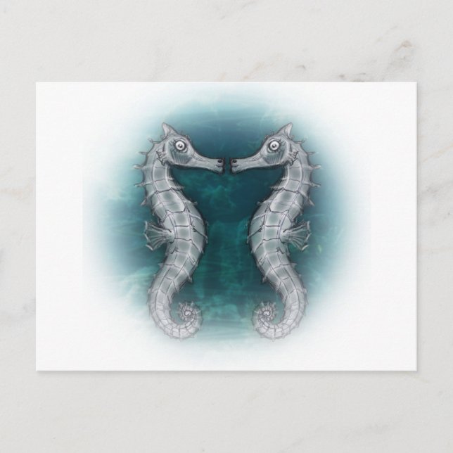 Carte Postale hippocampe (Devant)