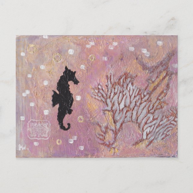 Carte Postale hippocampe (Devant)