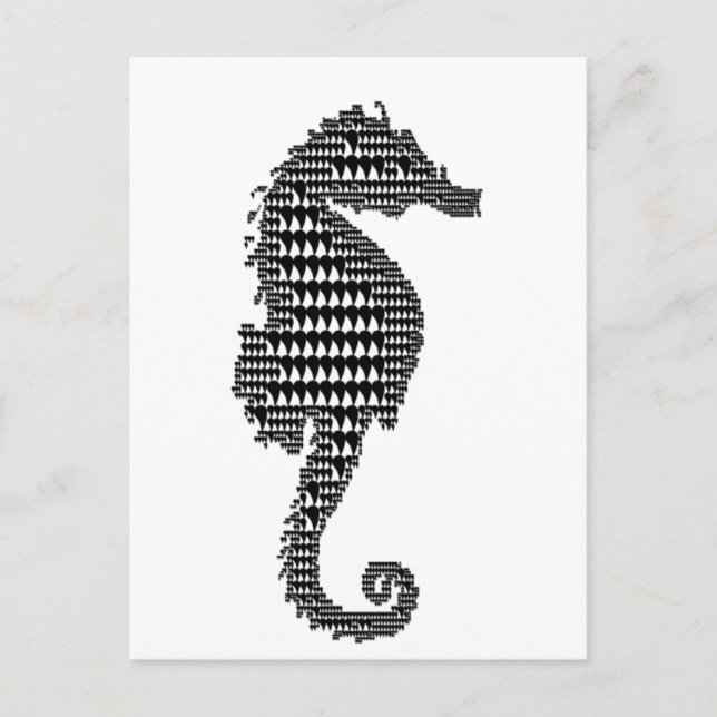 Carte Postale hippocampe (Devant)