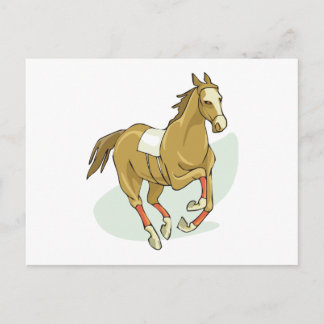 Carte Postale Hippocampe Soie Cheval Montres Gallps Trots Course