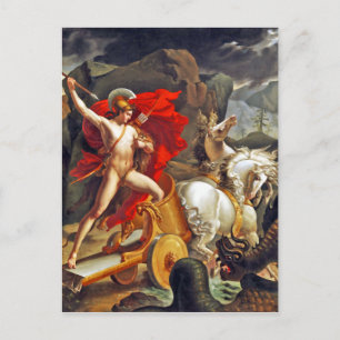 Carte Postale Hippolytus et monstre marin par Bordier du Bignon