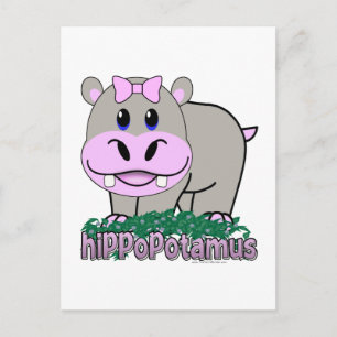 Carte Postale Hippopotame