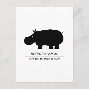 Carte Postale Hippopotame (カバ)