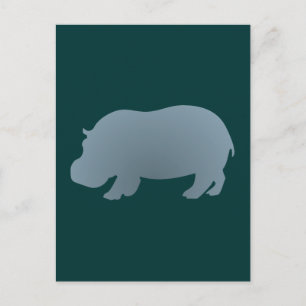Carte Postale Hippopotame de Flusspferd