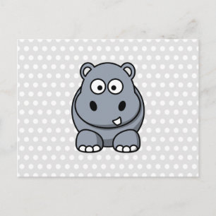 Carte Postale Hippopotame mignon