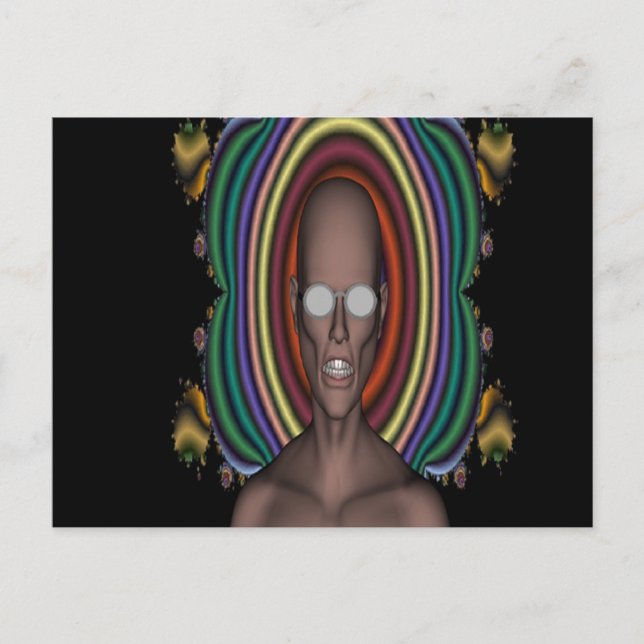 Carte Postale Hippy Punk (Devant)