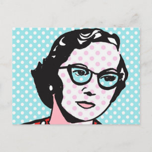 Carte postale Hipster Chic Retro Pop Art