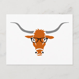 Carte Postale Hipster Longhorn