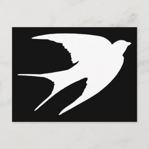 Carte Postale Hirondelle à la grange