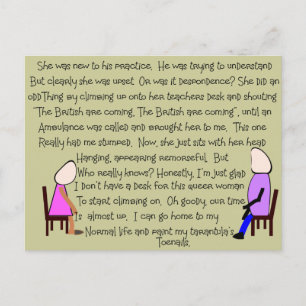 Carte Postale Histoire Art "Les Britanniques arrivent"—Hilarious