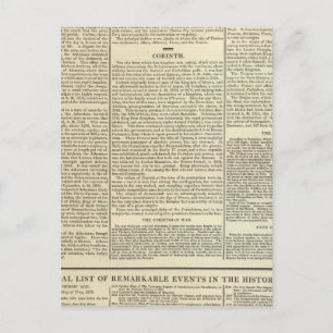 Carte Postale Histoire de la chronologie grecque