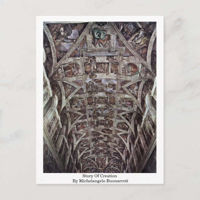 Carte Postale Histoire De La Création Dans La Chapelle Sixtine P (Devant)
