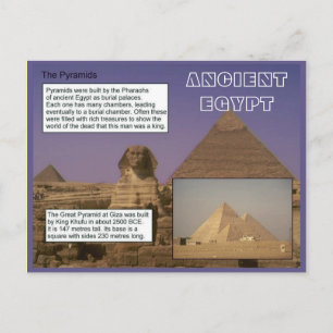 Carte Postale Histoire, Egypte ancienne, Pyramides