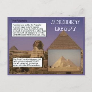 Carte Postale Histoire, Egypte ancienne, Pyramides