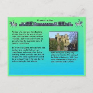 Carte Postale Histoire, Moyen Âge, Nobles Puissants