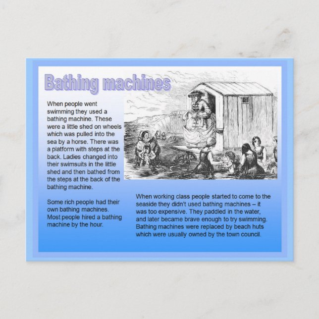 Carte Postale Histoire, Victorienne, Machines à laver (Devant)