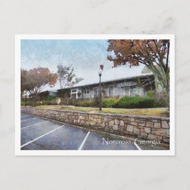 Carte Postale Historic Norcross Station Cafe (Devant)