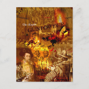 Carte postale historique de la nuit Bonfire