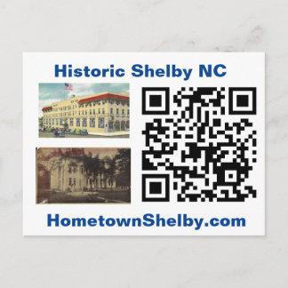 Carte postale historique de Shelby NC