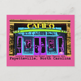Carte Postale historique Fayetteville NC Cameo noir type