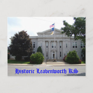 Carte Postale Historique Leavenworth KS - Hôtel de ville