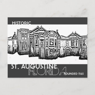 Carte postale historique St Augustine Florida