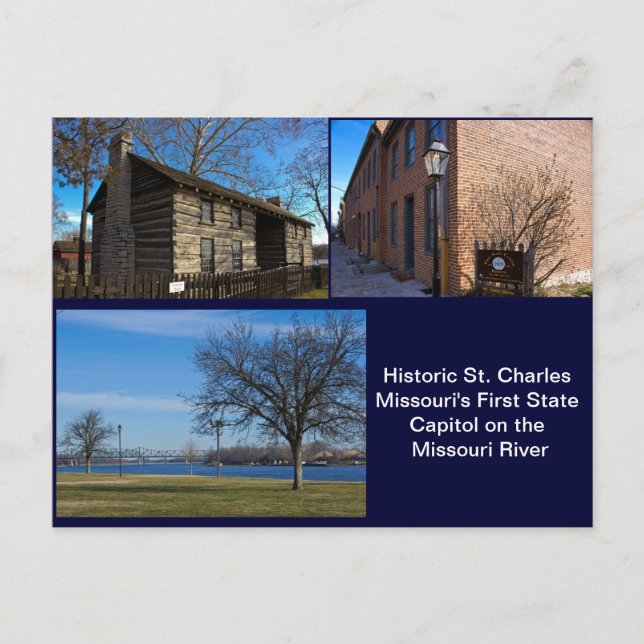 Carte Postale Historique St Charles Missouri (Devant)
