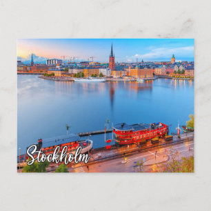 Carte Postale Historique Stockholm, Suède