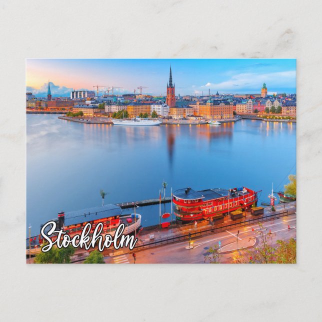 Carte Postale Historique Stockholm, Suède (Devant)